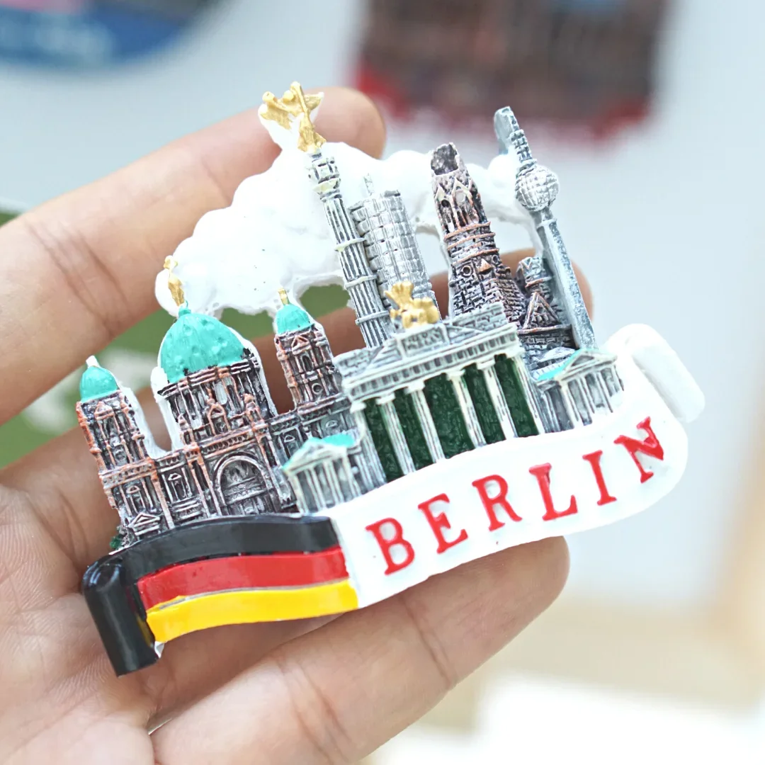 ألمانيا السفر الهدايا التذكارية ألمانيا ثلاثية الأبعاد مغناطيس الثلاجة برلين ميونيخ كولونيا الوقواق ساعة ديكور المنزل مغناطيس الثلاجة #1