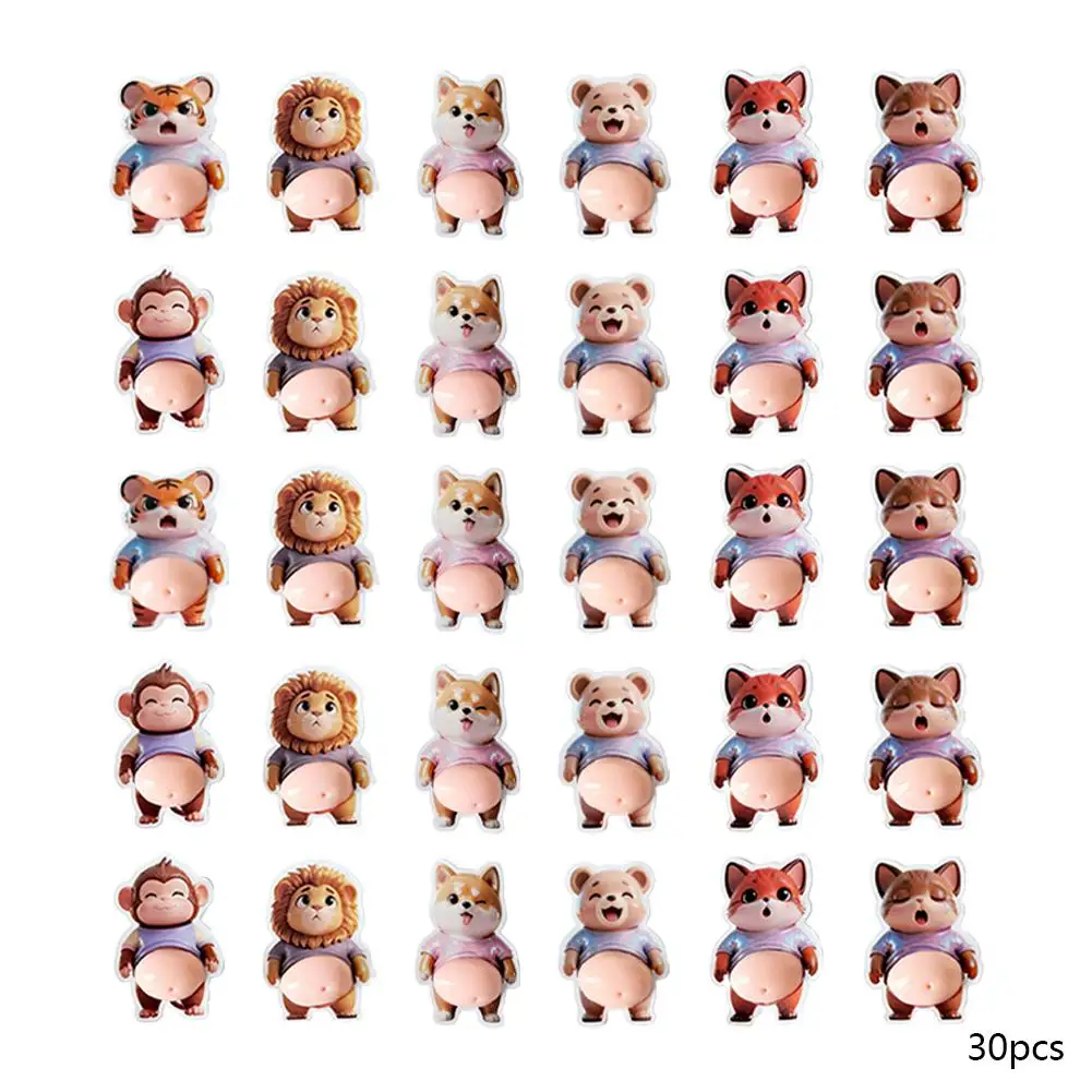 Cute 3D Stickers Squeezable Cute Funny Decals Kids Scrapbook Decals Animal Stickers For Home Party Classroom Scrapbooking