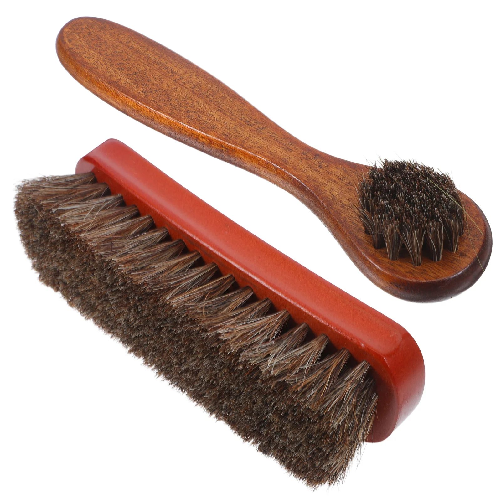 

1Set Horsehair Shoe Brush Suede Cleaning Polishing Soft Bristle Wooden Handle Multipurpose Shoe Care