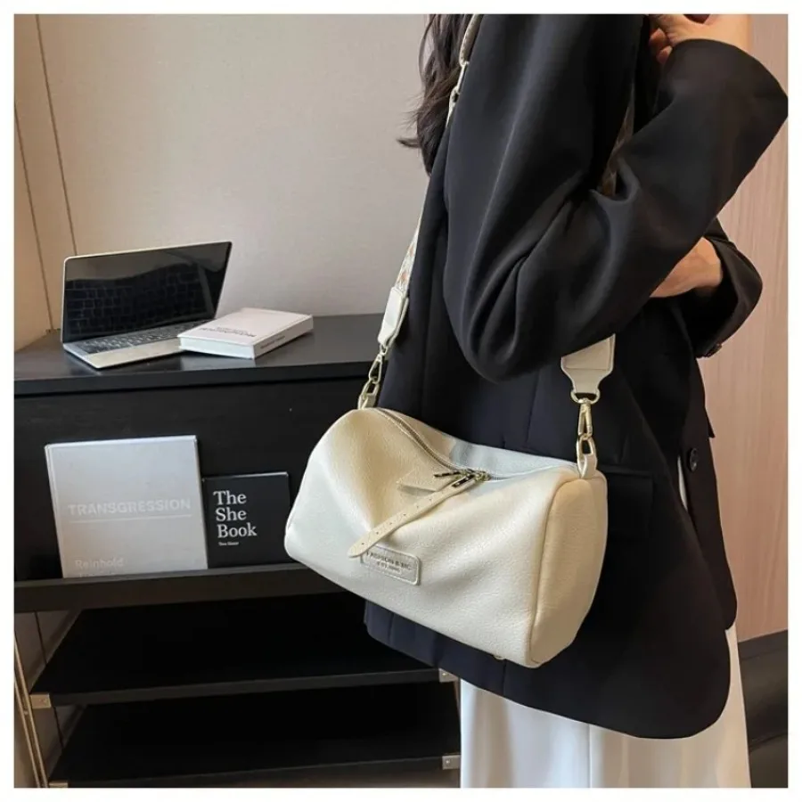 

New fashion casual popular spring and summer versatile foreign-style shoulder women's bag wide shoulder strap crossbody bag