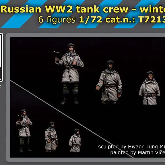 

Фигурка модели из смолы 1/72, 6 фигурок, комплект в разобранном и неокрашенном виде