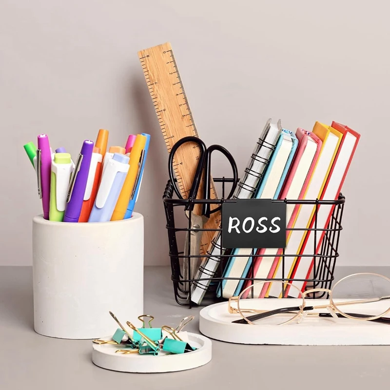 Mir en plastique réutilisable effaçable à sec, attro parfait pour l'organisation de la maison, clip de poubelle, 32 pièces