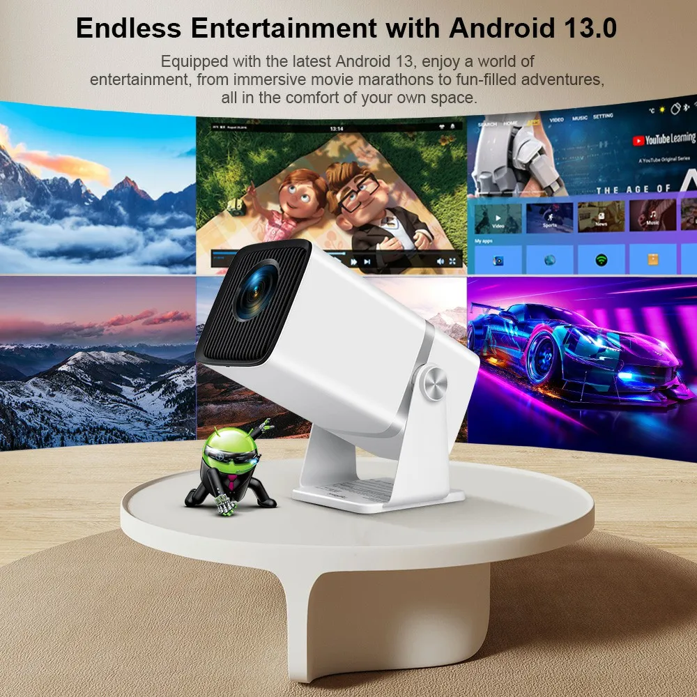 4K Full HD Projcetor FHD TD80W Android WiFi 3D Home Theater TD80 Portable Beam Projcetor Meeting Video Movie PK HY320