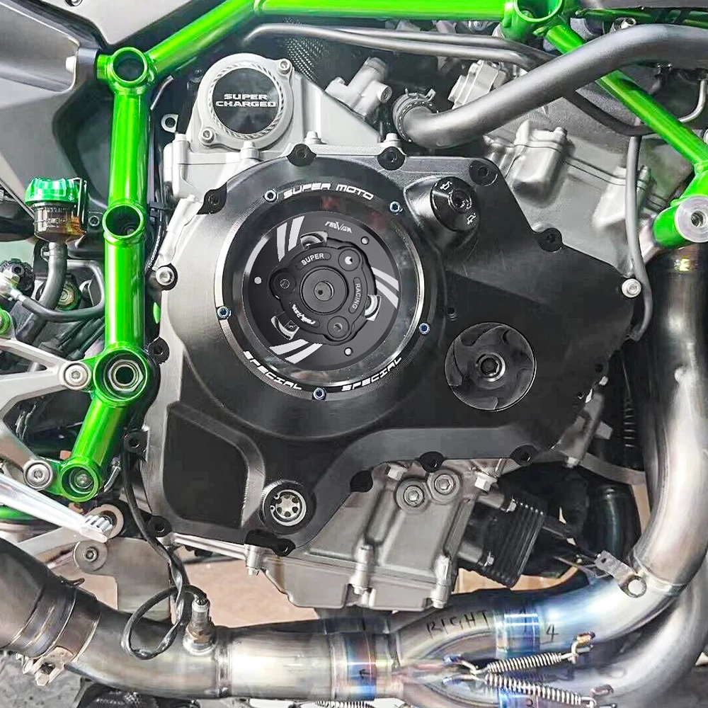 クリアクラッチカバー Kawasaki NINJA H2 SX SE 2018-2026 用