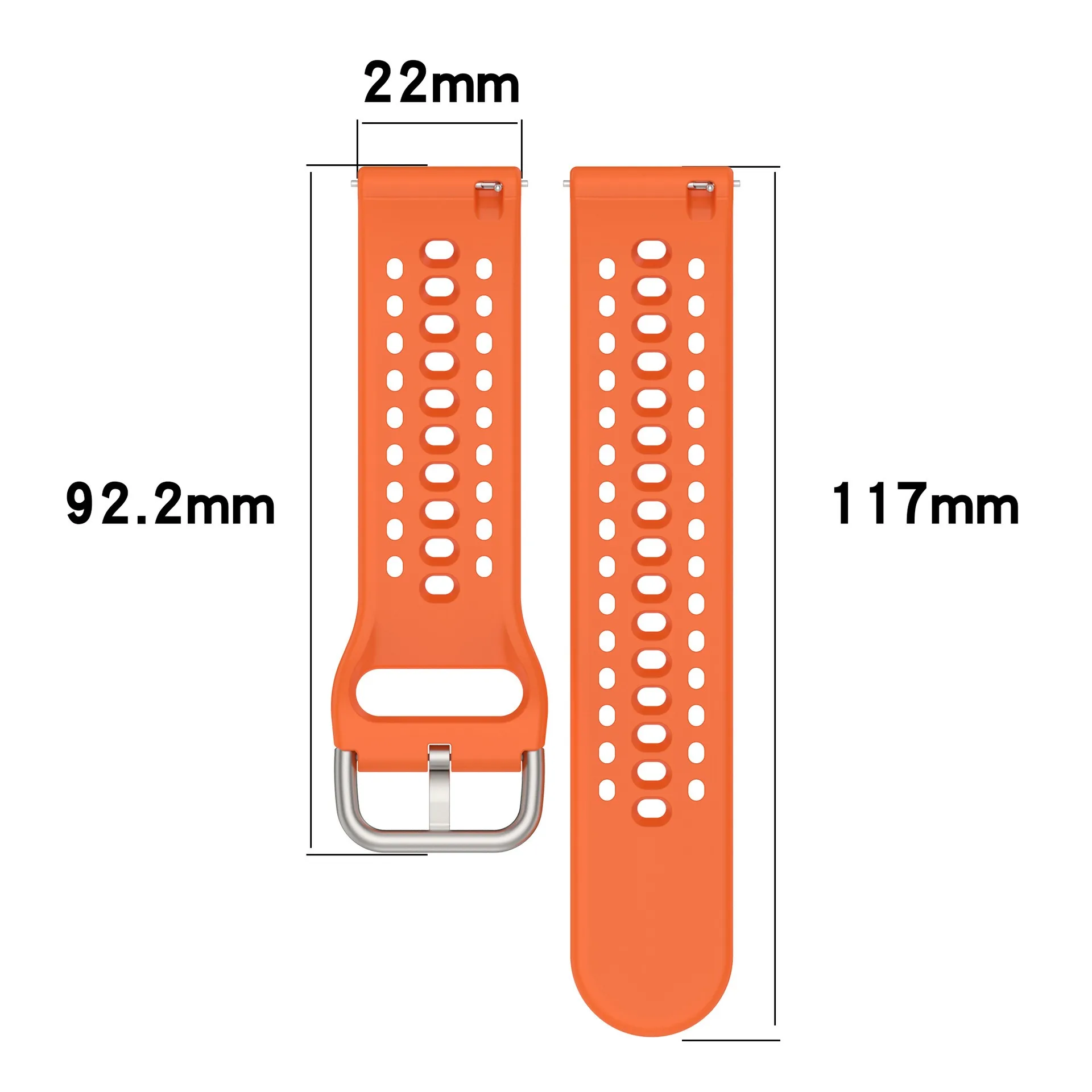 22mm Official Sport Silicone Strap for Amazfit T-Rex3 Pro 48mm Helio Balance 3 2 Bip Max 6 5 Active Max Cheetah Round Wristband