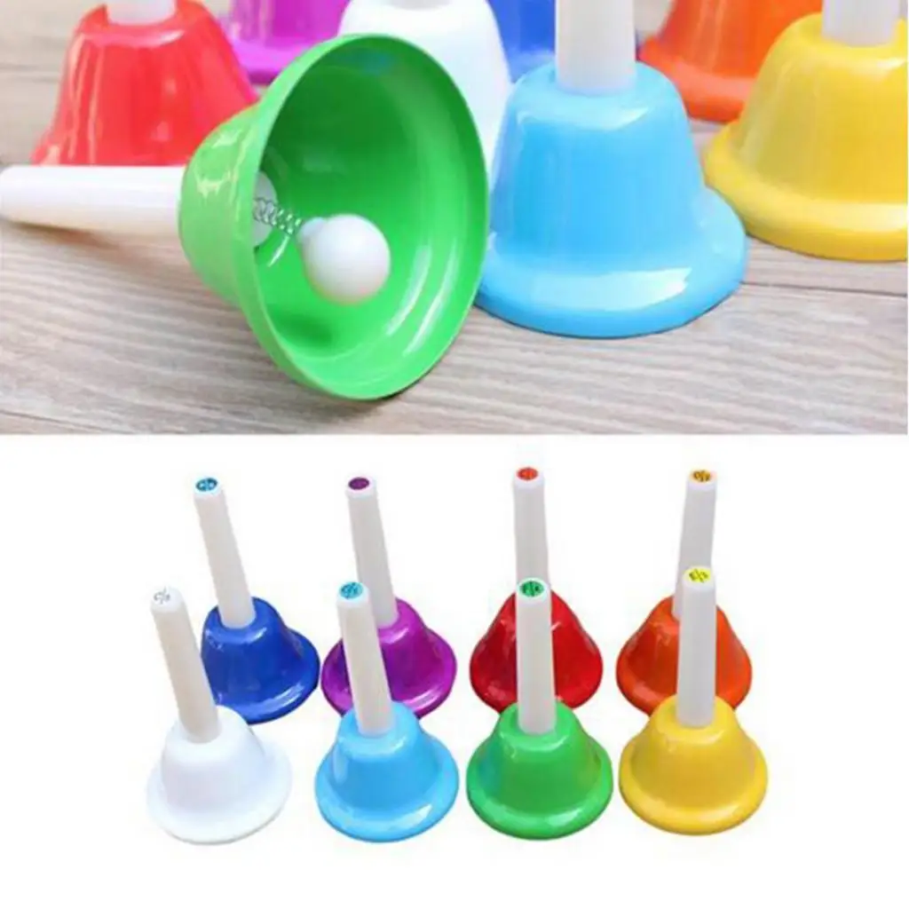8 Note Diatonic Metal Bells for Kids Toy Chorus Wedding Family Party