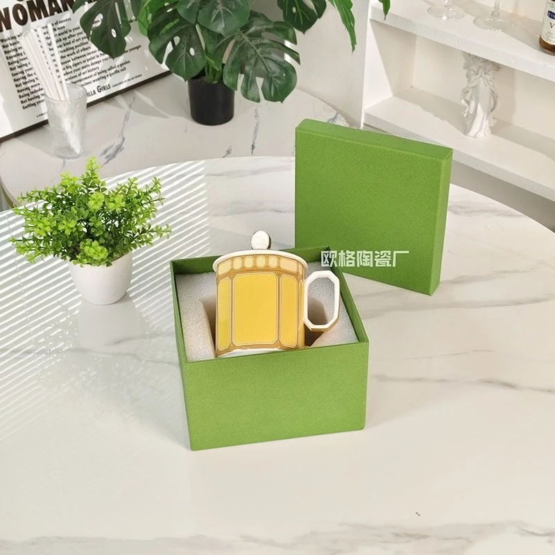 Minimalistische Bone China Espresso Cup Schotel Commercieel Thuisgebruik Koffiemok Servies Elegante Praktische Koffiekopjes