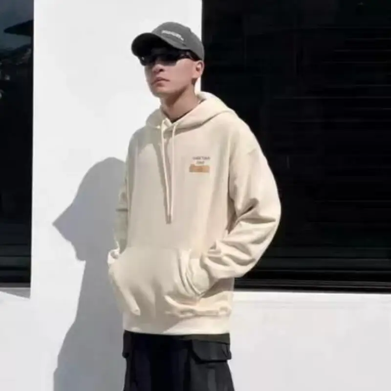 

Молодежная одежда Мужская одежда Осенне-весенняя одежда Футболки для отдыха Толстовка Свободное пальто Мужская одежда Тенденция домашней одежды Новый стиль Y2K