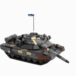 WW2 T-64A Capital Tank Model Military Series DIY Assemble Bricks Building Blocks Education Toys Birthday Gifts for Kids