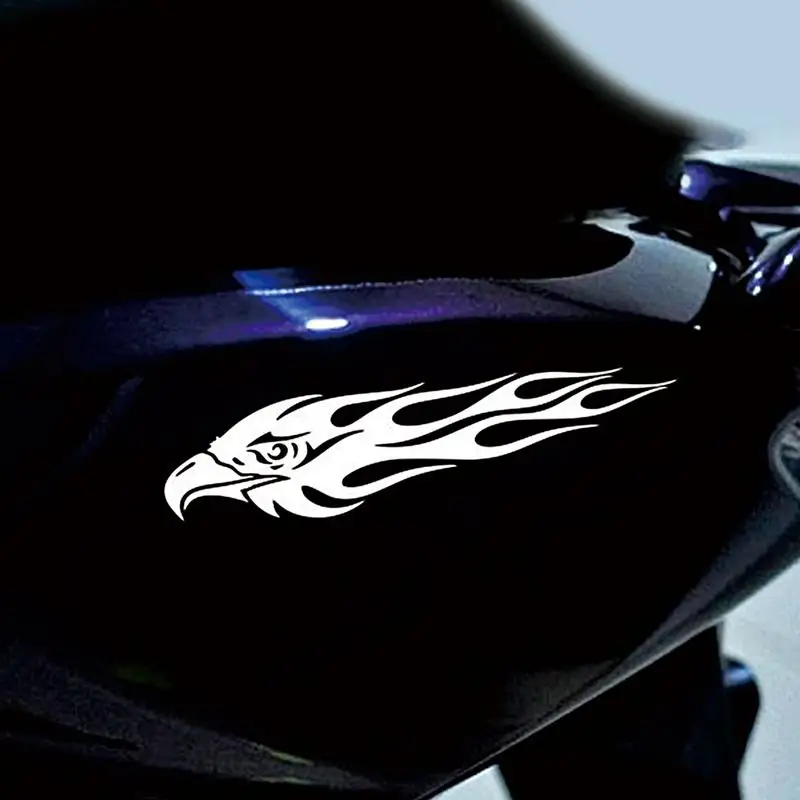 Adelaar Motorstickers 2 Stuks Voertuig Stickers Auto Stickers Vlam Eagle Sticker Motorfiets Sticker