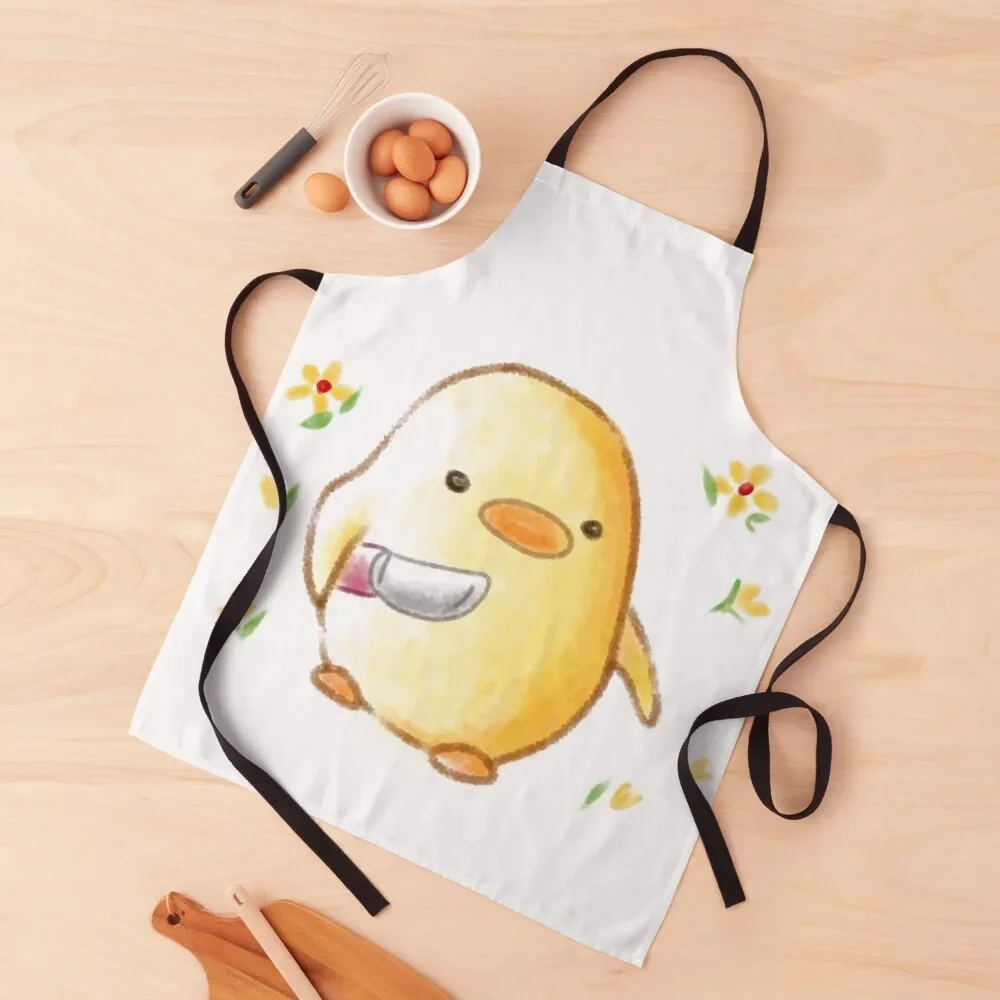 

Cute Chicken With Knife Apron For Man Haircut Chef Uniform Women Apron