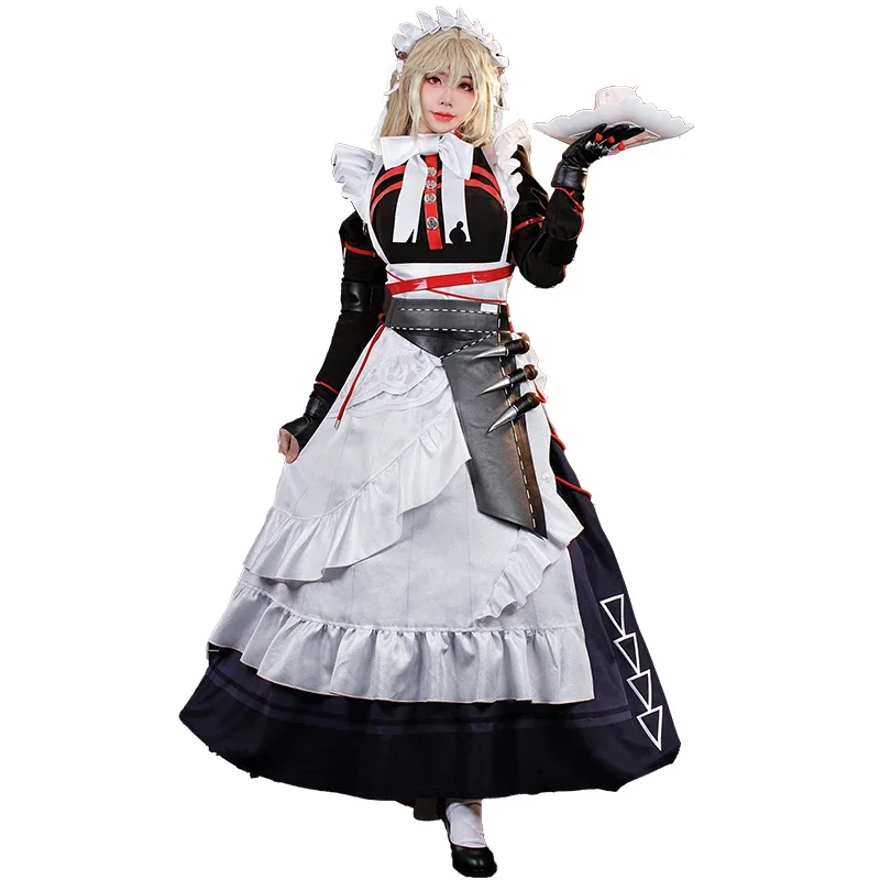 سلسلة SN55UWOWO Collab: لعبة Zenless Zone Zero Cosplay/ZZZ كوسبلاي رينا ألكسندريينا خادمة أزياء تنكرية للهالوين Costu$5Q@1
