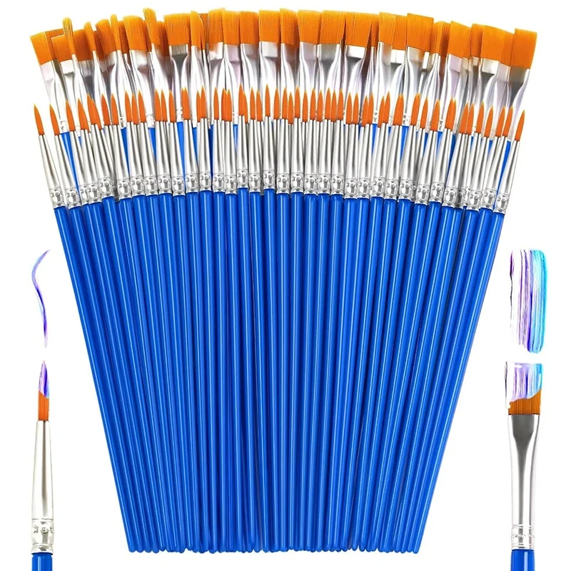 20-100Pcs Multifunction Hook Line Oil Acrylic Watercolor Painting Brushes Set Paint Brush For Oil Acrylic Watercolor Brush Tools