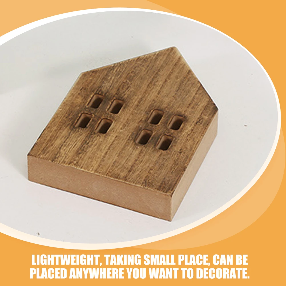 

2 Pcs Cabin Decorations Miniature Home Model Houses Room