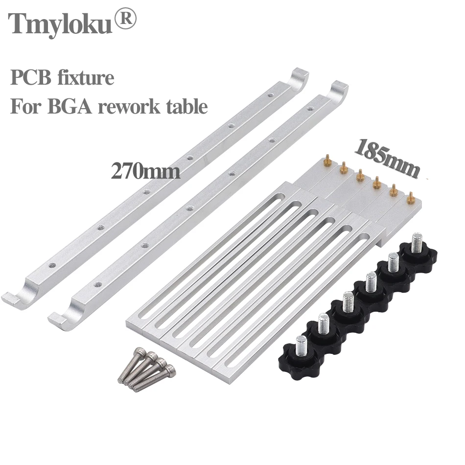 6pcs/set bga pcb Jig kit Fixture rework station Bracket BGA reballing accessory support with screws for IR6500 IR8500