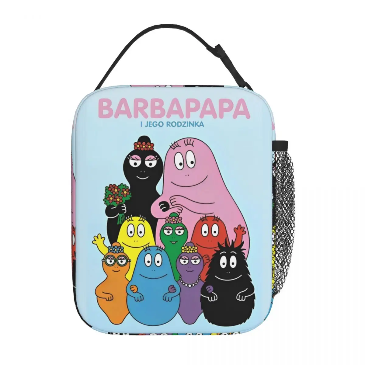 

Barbapapa Children's Literature Insulated Lunch Bag Leakproof Cartoon Reusable Cooler Bag Tote Lunch Box Beach Travel Men Women
