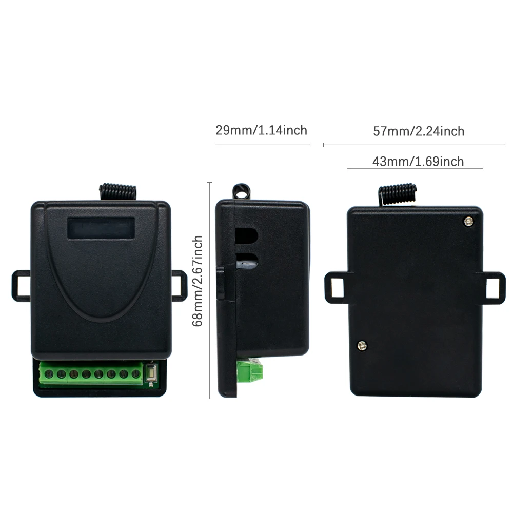 Receptor remoto para puerta de garaje LIFE para FIDO2 FIDO4 VIP2 VIP4 VIP2R VIP4R STAR2 STAR4 BRAVO2 BRAVO4 interruptor de módulo de 433,92 MHz