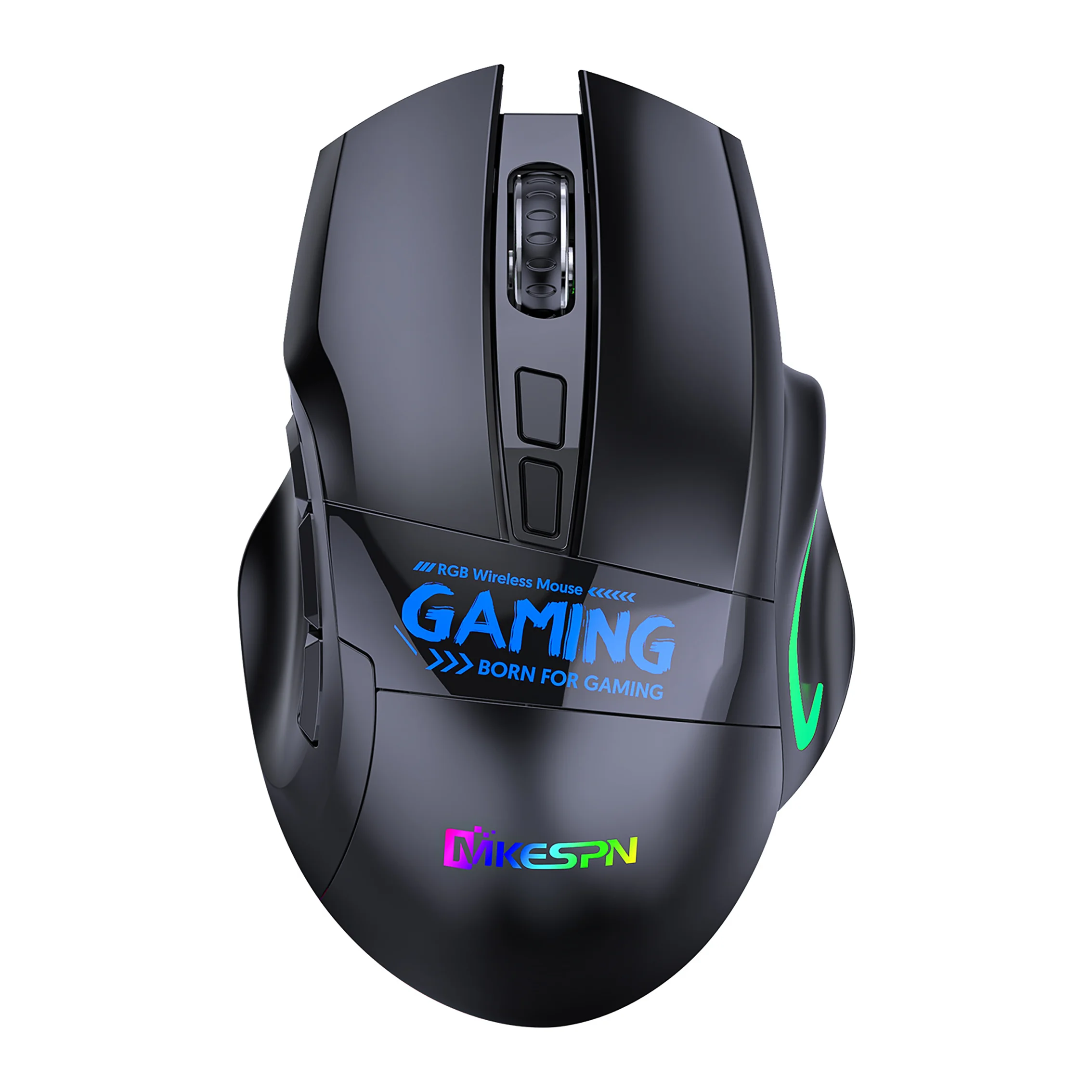 Rechargeable Wireless Gaming Mouse 9 Keys Full Speed Response RGB Lighting Macro Programmable Ergonomic E-sports Mouse