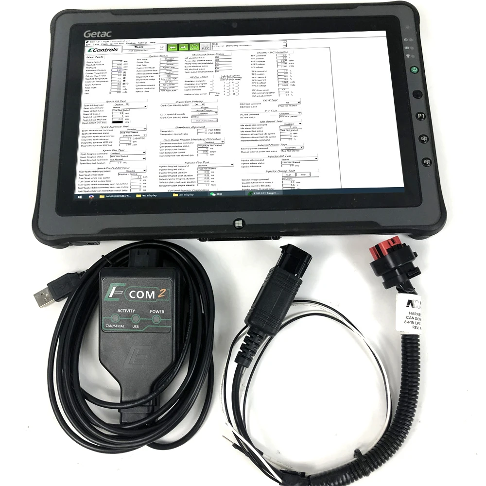 

F110 Tablet for Yuchai diagnostic tool ECOM2 Parameter Adjustment gas engine xichai shangchai fuel injector Yikang LED flash