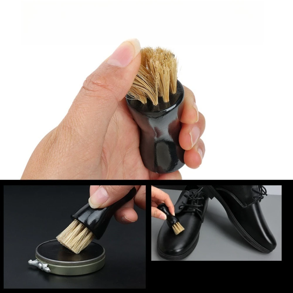 Gourd Shaped Shoe Brush Leather Polishing Oil Brush, Compact Chess Brush, Detail Brush, Cleaning Tool