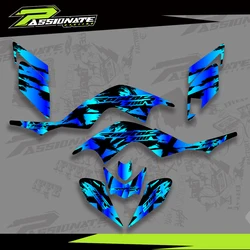 For Yamaha Raptor 700 YFM 700 2006-2012 2011 2010 2009 2008 2007 ATV Fairing Graphic Background Decals Sticker Kit Customize