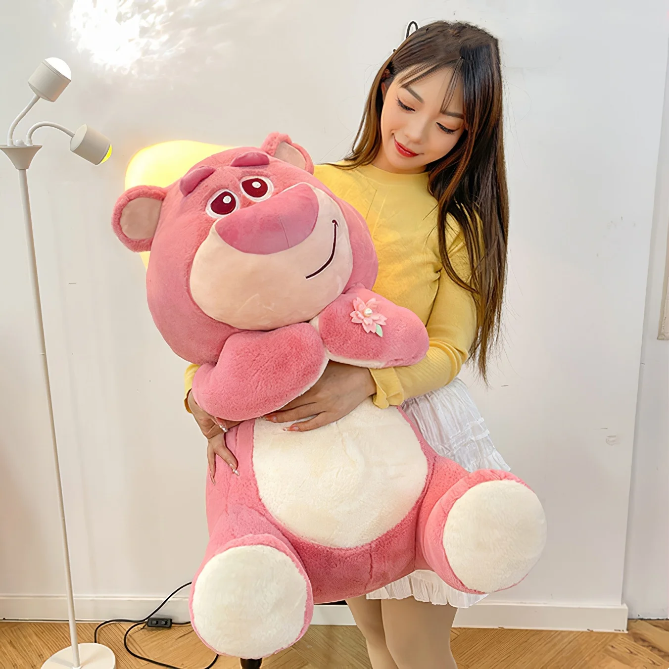 50cm Cartoon Disney Toy Story Lotso Plush Toy Kawaii Sakura Lots-o'-Huggin' Bear Soft Stuffed Doll Cute Bed Sleep Pillow Gift