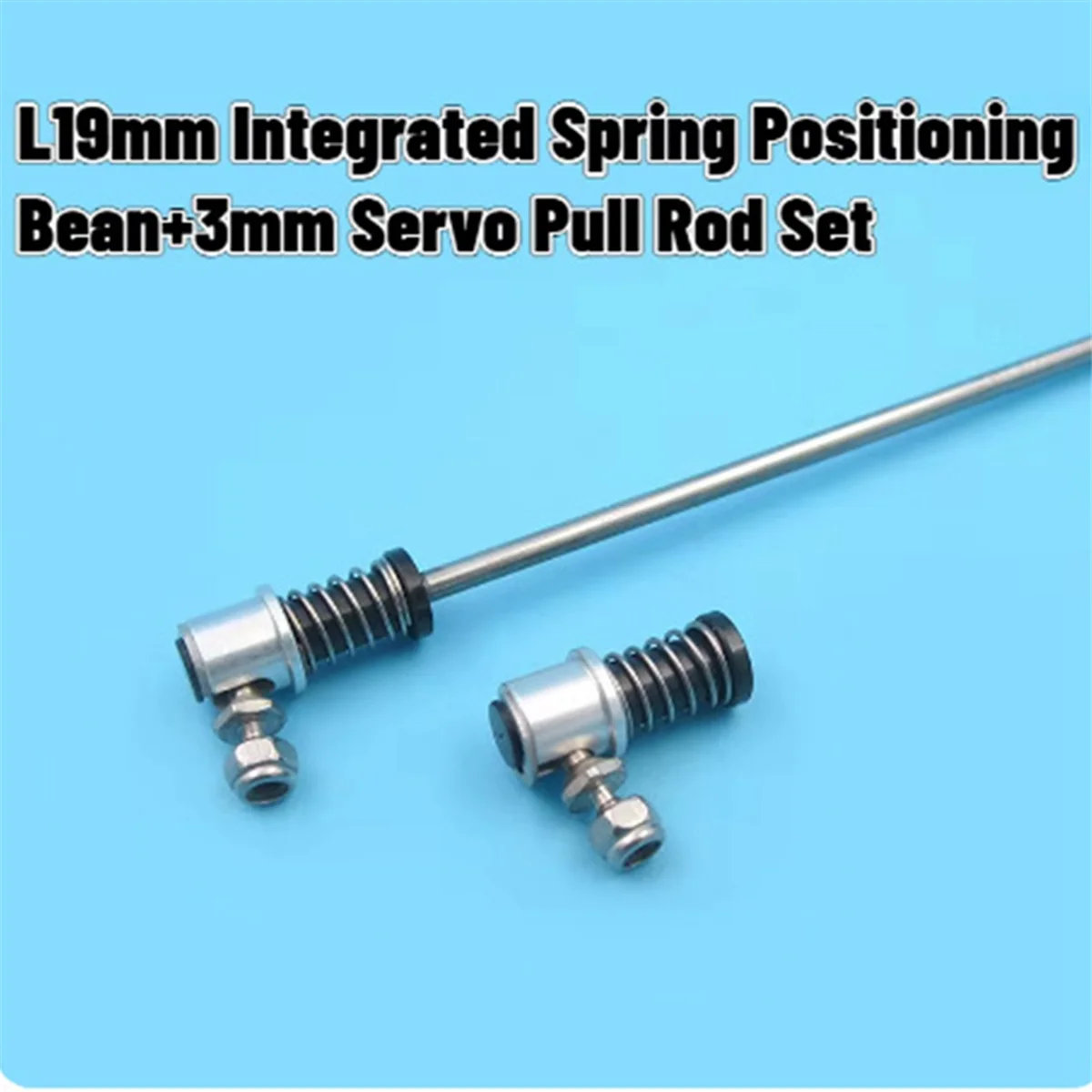 

BFYL-Quick Release M3 Tie Rod End Linkage Ball Head End Push Rod End Connector for RC Model RC Boat Car Airplane
