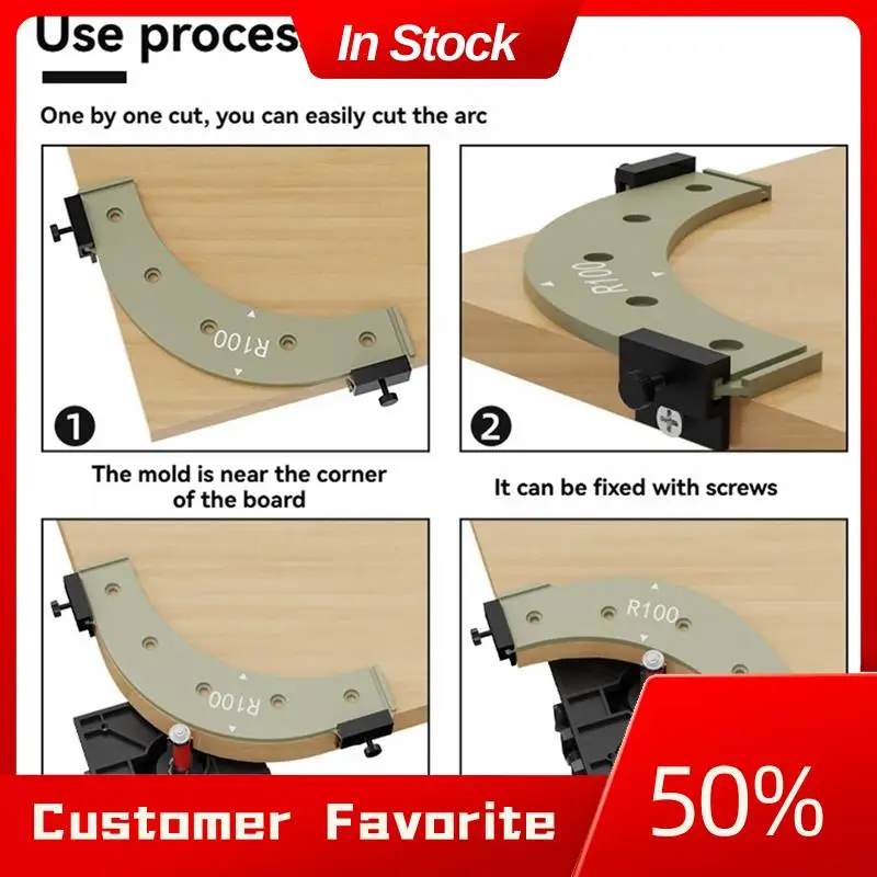 AT03 Top Radius Corner Jigs For Wood Working, Woodworking Round Corner Radius Templates,Radius Jig Corner Templates