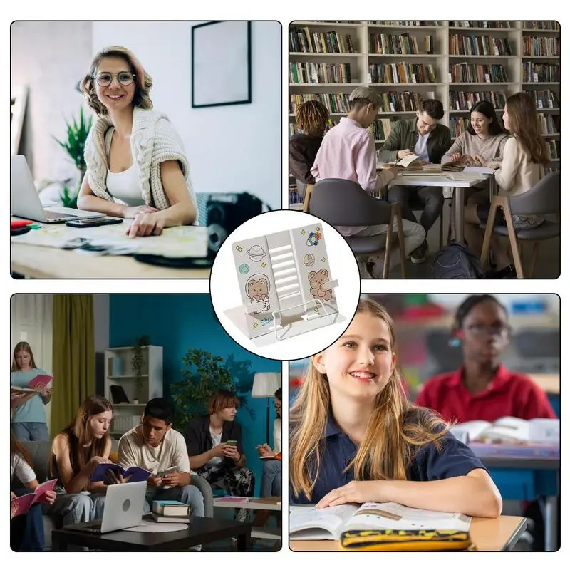 Suporte de mesa com ângulos ajustáveis, Multiusos, Suportes de mesa, Material Escolar, Organização de Tabelas, Documentos, Tablet