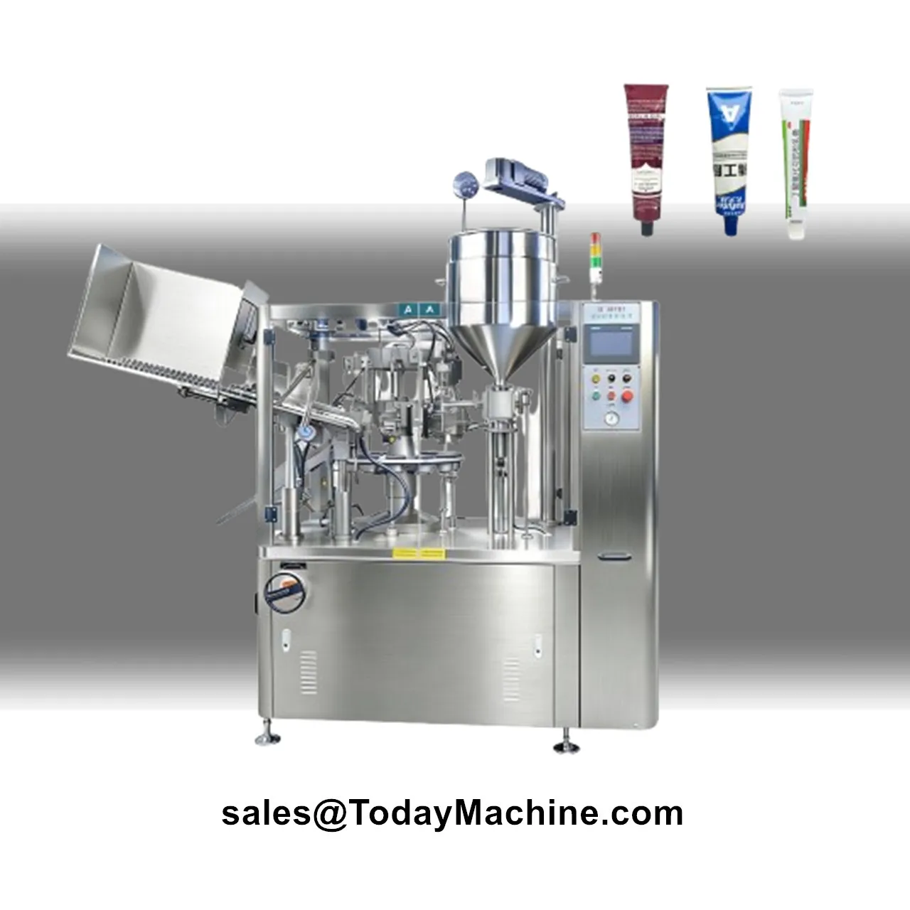 Automatic Toothpaste Skincare Cosmetic Cream Plastic Soft Tube Filling Sealing Machine