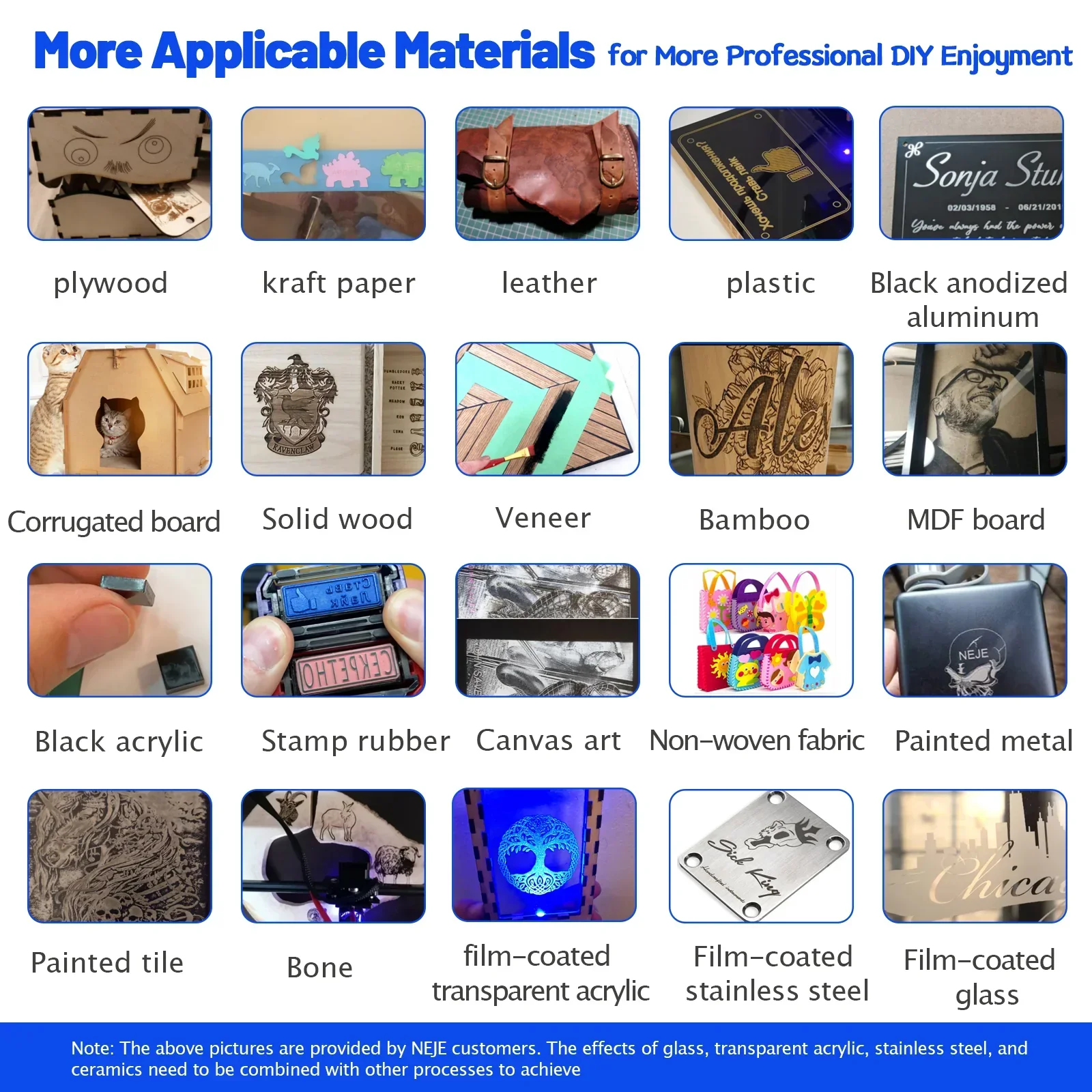 NEJE E30 Kit modulo laser ad alta potenza 450nm Taglierina per incisore laser CNC Utensile da taglio per legno per incisione su metallo