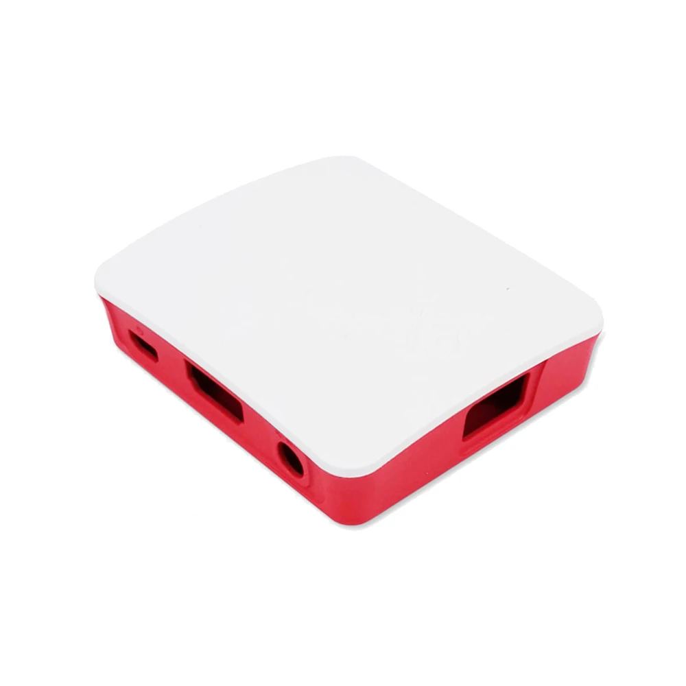 Framboesa pi 3-generation 3a escudo térmico raspberry pi 3a + vermelho e branco escudo abs caixa de escudo protetor