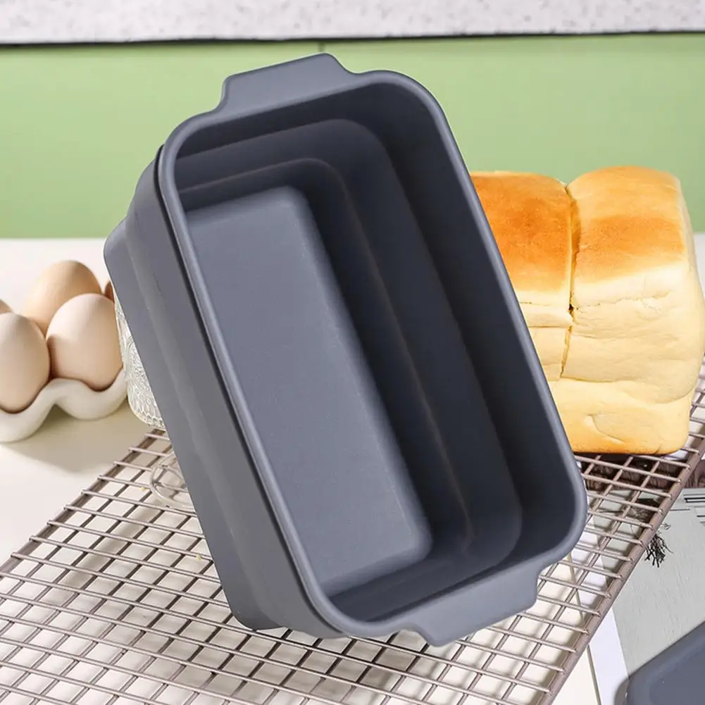 

Форма для хлеба для дрожжевого хлеба, складная силиконовая форма для хлеба, контейнер для хранения домашней выпечки на закваске, антипригарный хлеб для банана