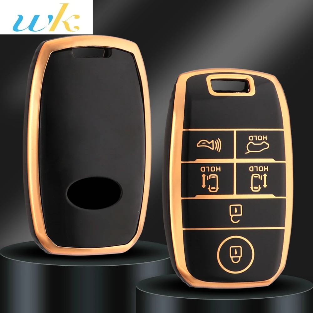 

6 Buttons TPU Car Remote Key Case Cover Fob For Kia New Sedona Grand Carnival Snugly Sorento L580 Kia Doule Carnival Accessories