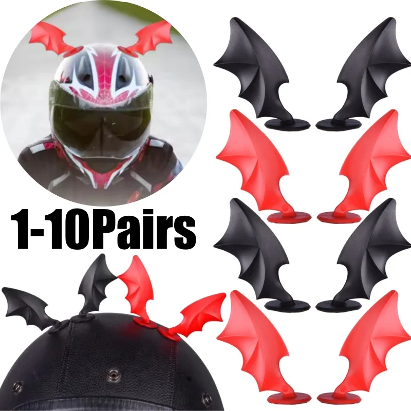 

Car Motorcycle Helmet Decoration Strip With Suction Cup Demon Wings Motorcycle Helmet Accessories Bike Helmet Decor For Riders