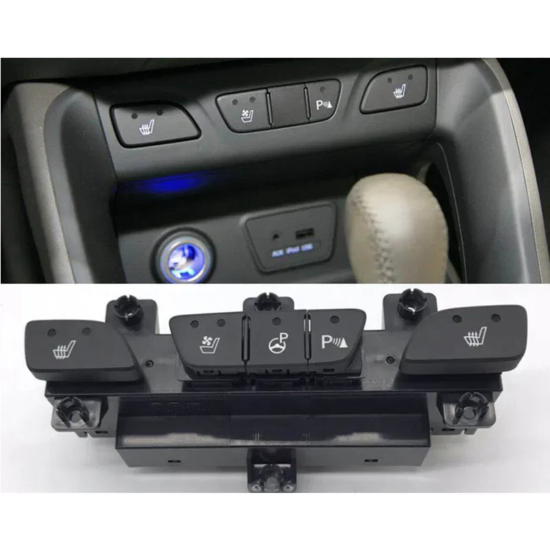 

Для Hyundai ix35 Tucson кнопка обогрева сиденья кнопка вентиляции сиденья передний радар переключатель автоматическая парковочная кнопка OEM 933102 S500