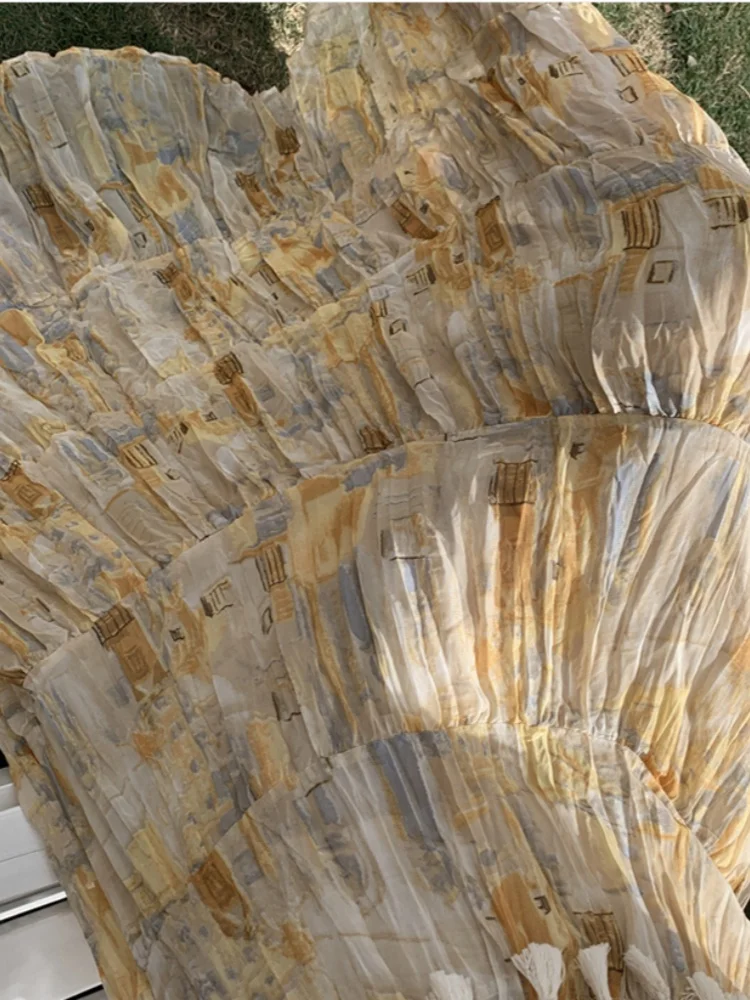 New Fashion Elastic High Waist Clothes Women Skirts Elegant Beach Saia Ropa Mujer Casual Vestido Long Skirt Faldas Harajuku