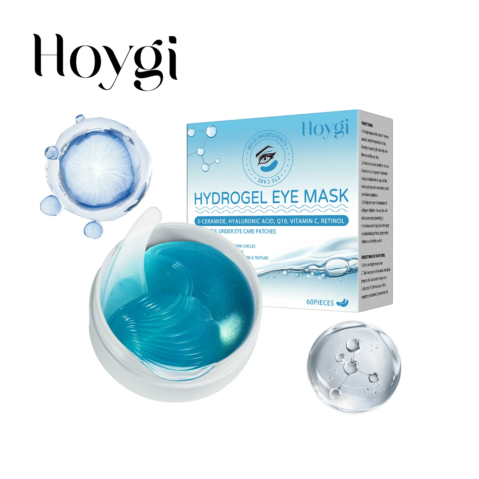 

4PCS Retinol Eye Mask for Moisturizing, Hydrating, and Diminishing Wrinkles