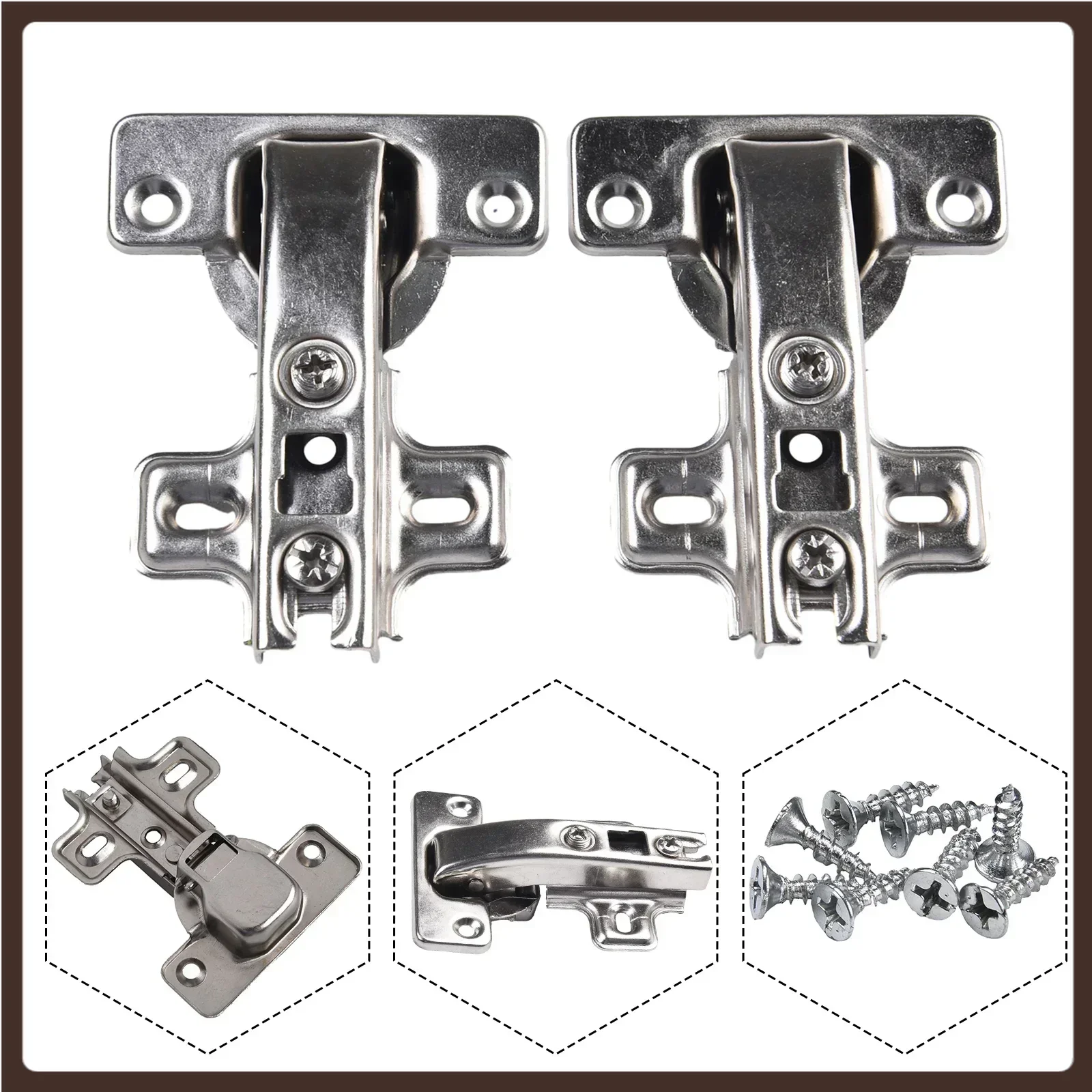 

Screws Hinge Bolts Cabinet Concealed Angular Door Hardware Kitchen Window 2pcs Adjustable Blind Corner Convenient
