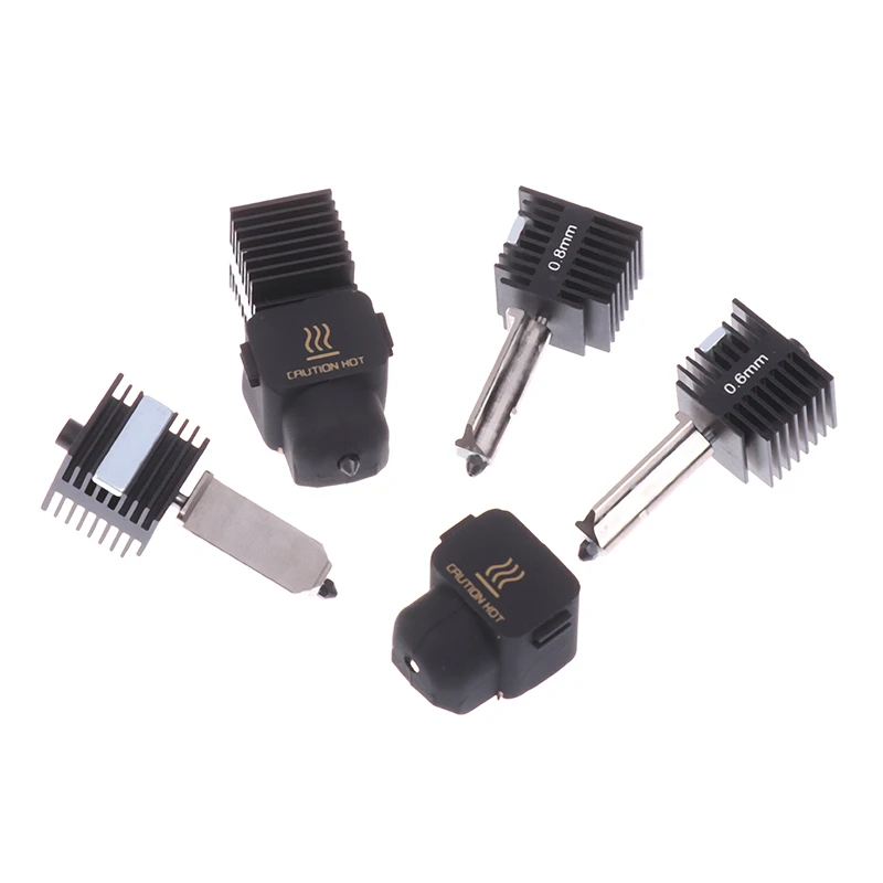 

1Pc 3D Printer Hotend Hardened Steel Nozzle For Bambu Lab 3D Printer Accessories A1/A1Mini Hotend 0.2/0.4/0.6/0.8MM Nozzle Kit
