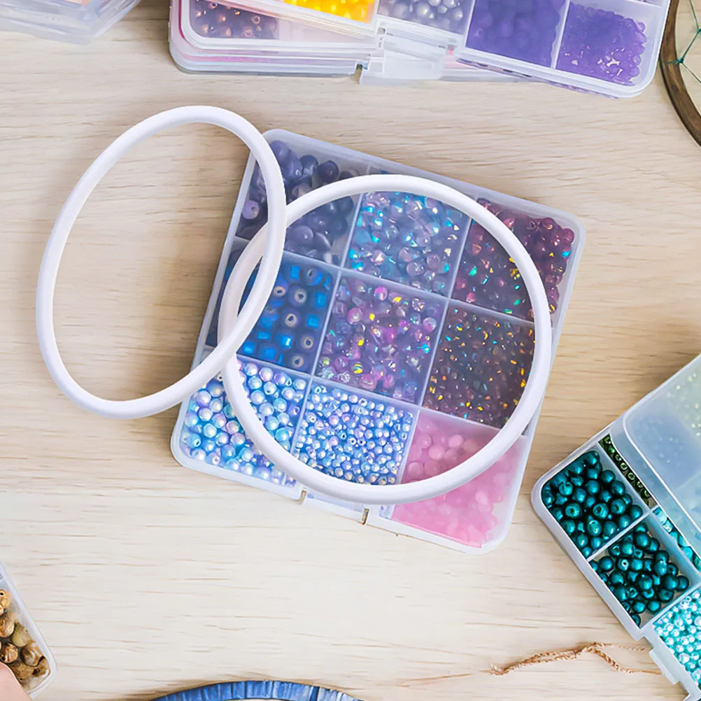 

50Pcs Plastic Rings Dreamcatcher Accessories DIY Wreath Floral Hoops Wedding Party Decoration Plastic Rings Floral Hoop