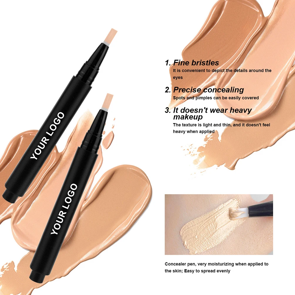 كريم أساس كونسيلر كونتور للوجه، مكياج نباتي، شعار مخصص ذو علامة خاصة متاح للطلبات بالجملة بالجملة #4