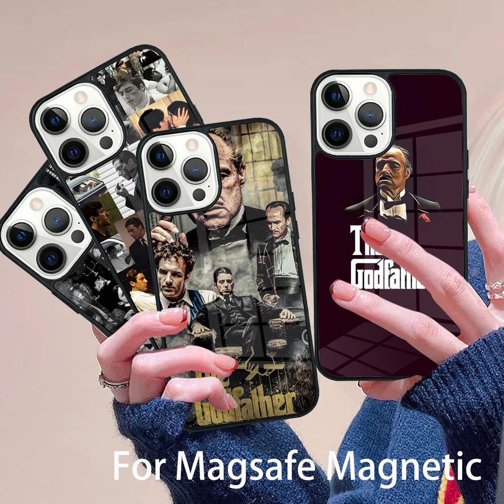 

The Godfather Phone Case Magesafe Magnetic Wireless Charge Cover For IPhone 16 11 12 13 14 15 Pro Max Plus Mini