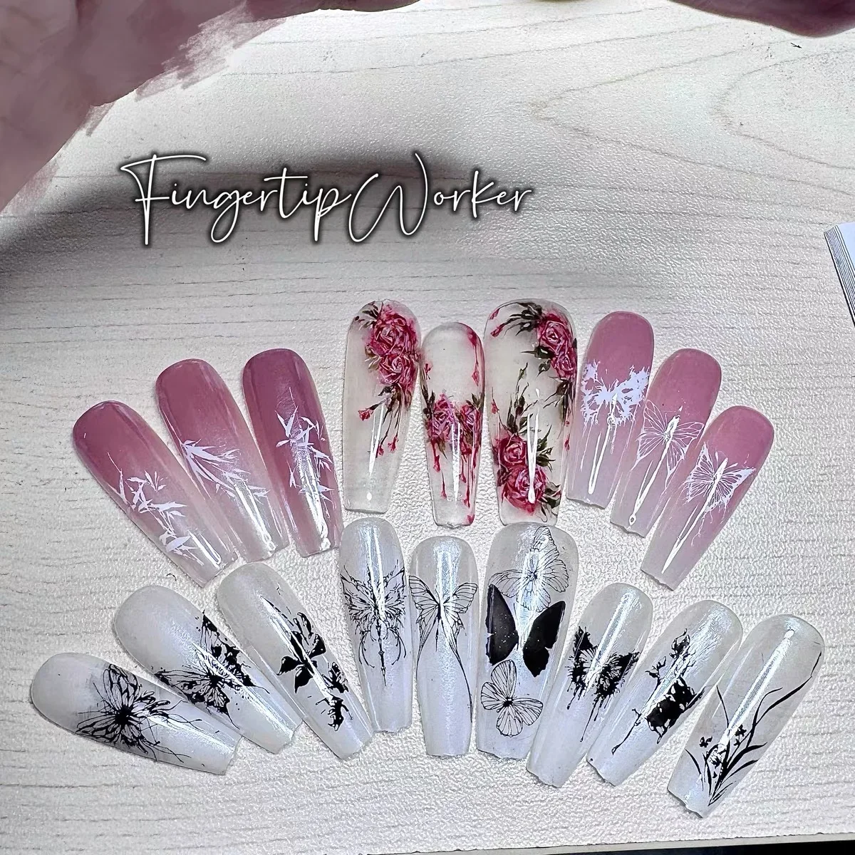 1PC Flowers Nail Stamping Plates Leaf Floral Butterfly Line Printing Stencil Nail Stamp Templates Nail Art Tools