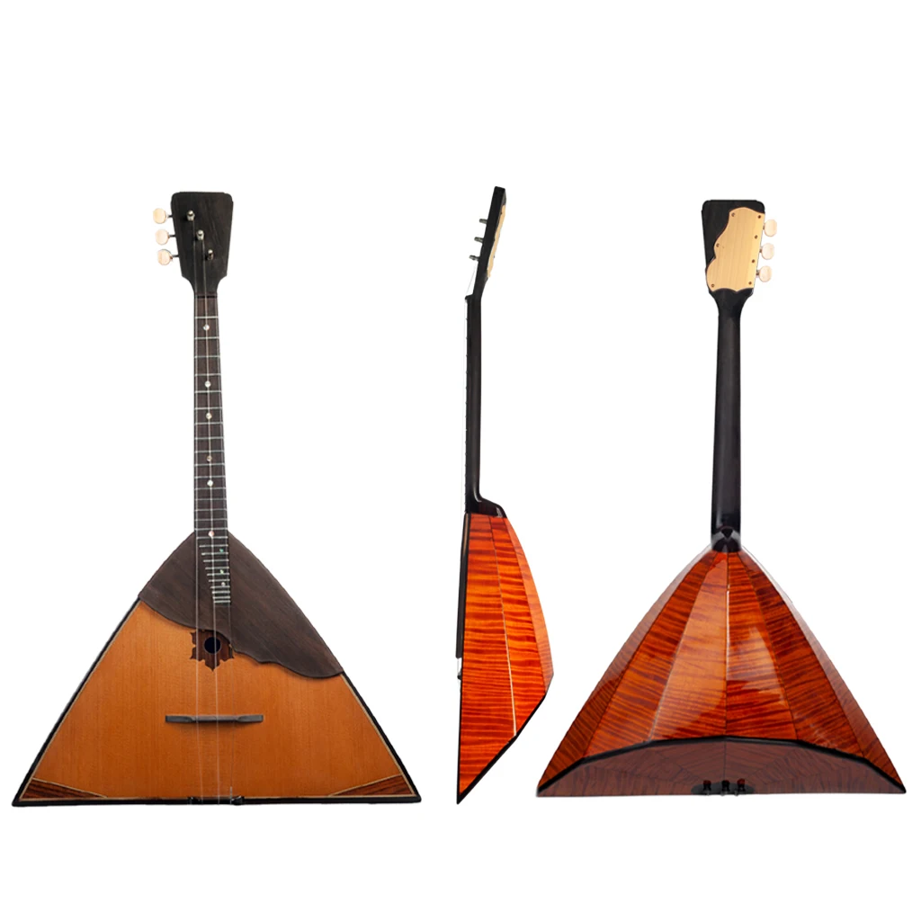 NAOMI Balalaika Spruce Russian Music Instrument Triangular Shape 3 Strings Music Instrument Bala Laika  New