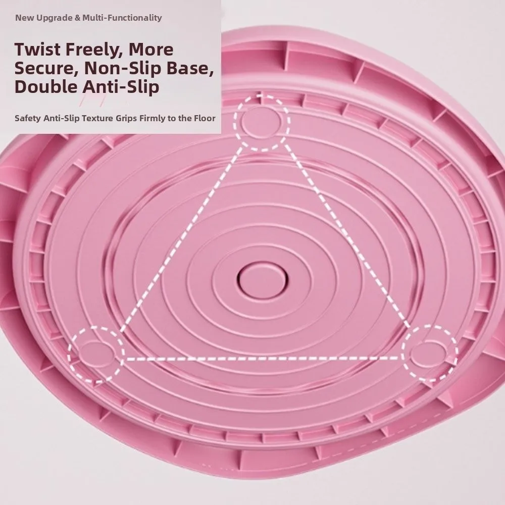 New 360° Spin Twist Board Anti-Slip LCD Display Smart Ab Twister with Counter Noiseless Portable Waist Twisting Machine
