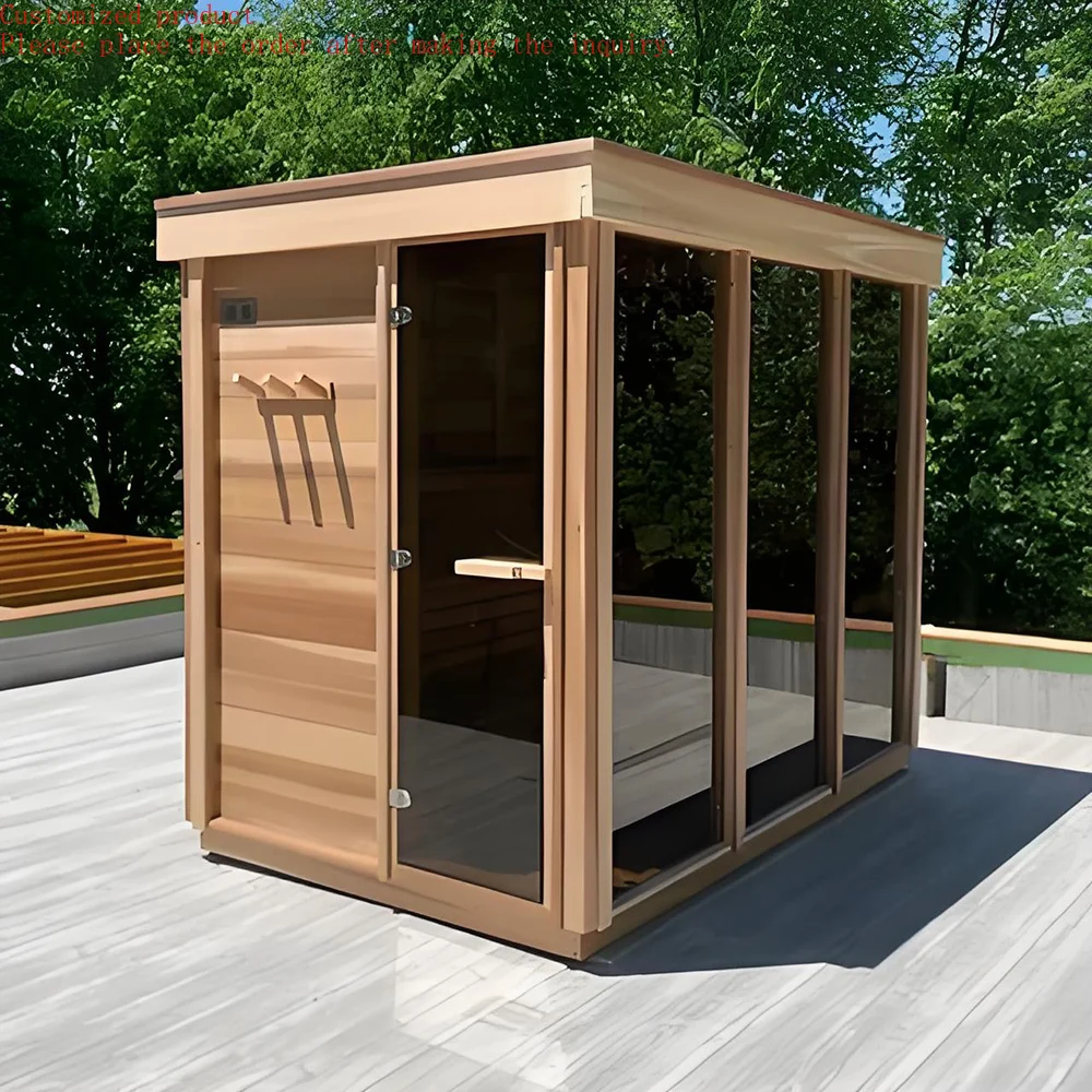 

Customization.Traditional Sauna Room That Can Accommodate 6 People Outdoor Sauna House Facilities With Far-infrared Sauna Func