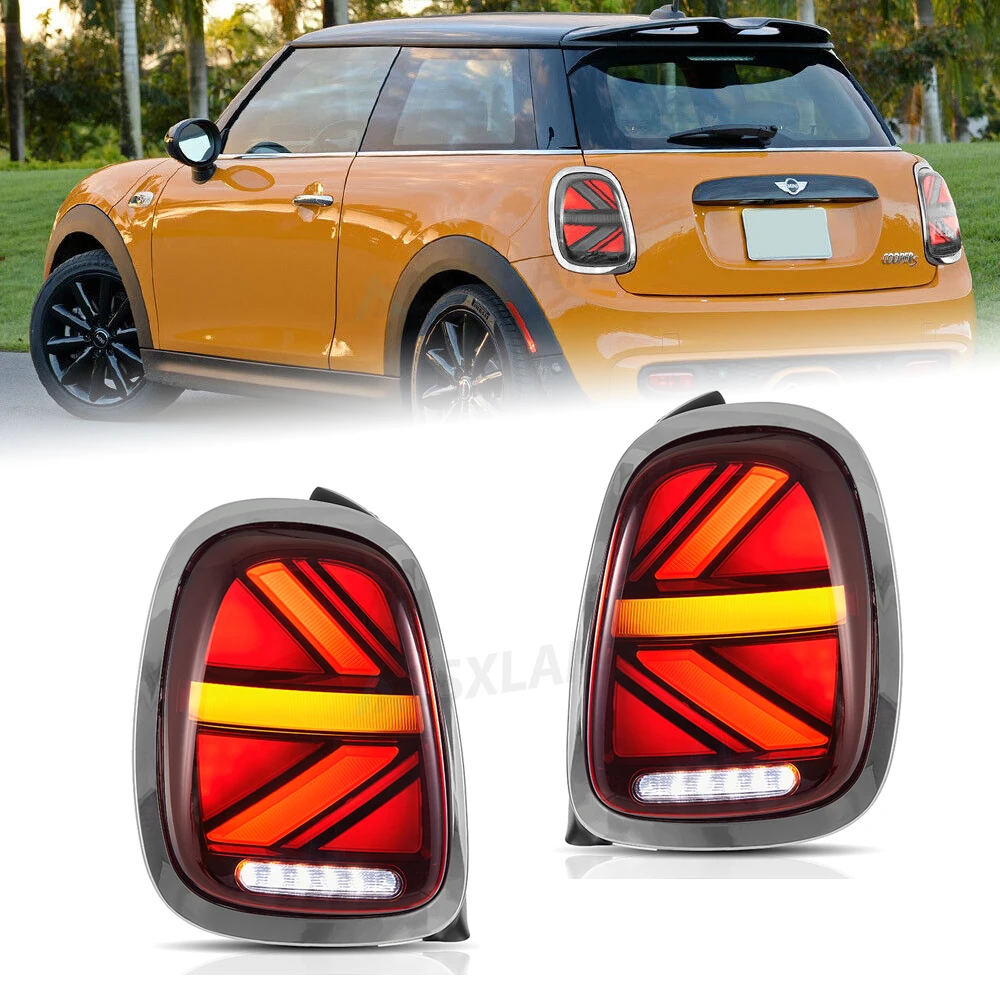 

LED Tail Light Assembly For BMW Mini Cooper F55 F56 F57 2014 2015 2016 2017 2018 2019 2022 Tail Light Start UP Animation