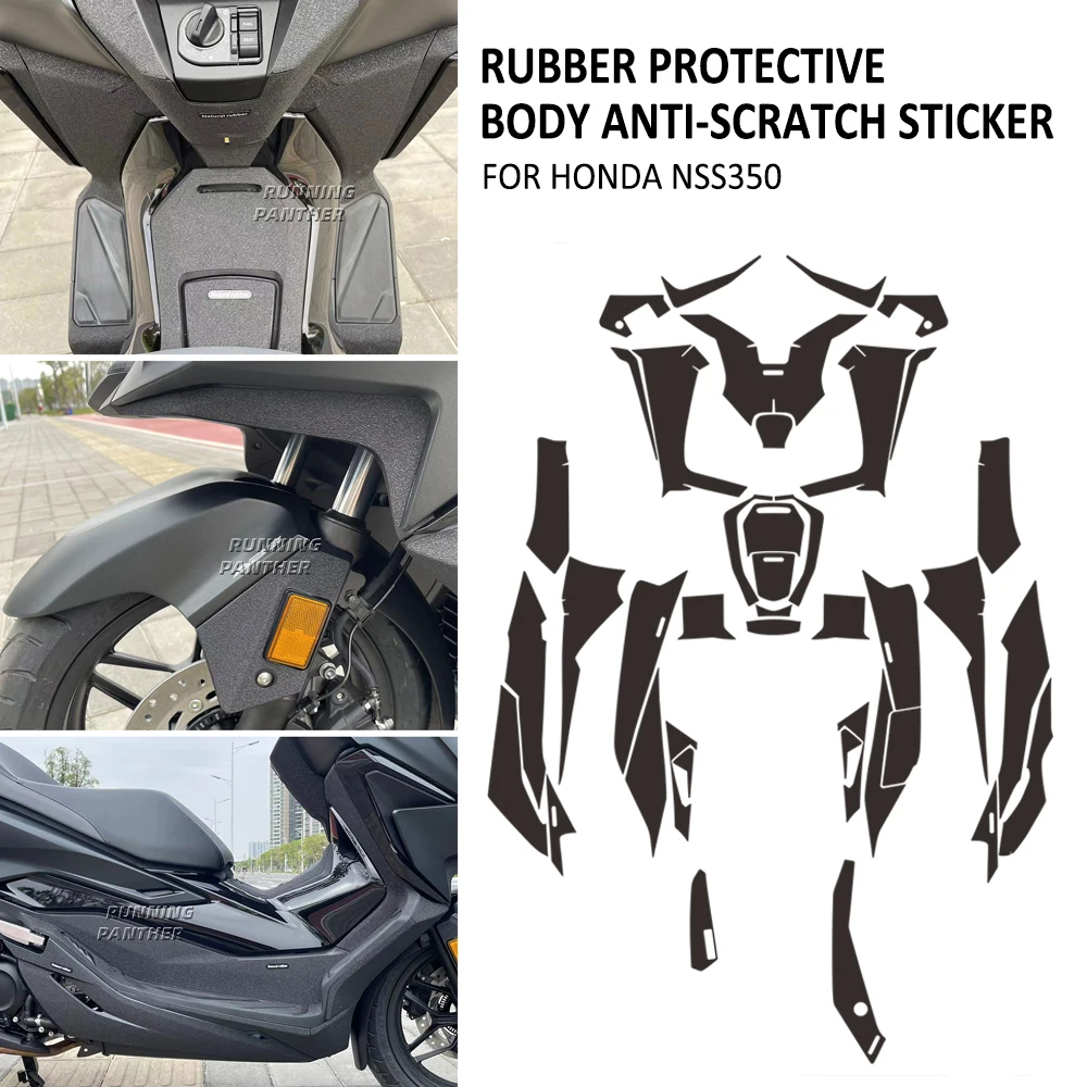 

NEW Motorcycle Body Thickened Anti Scratch Resistant Skid Rubber Protective Decal Sticker For Honda NSS 350 NSS350