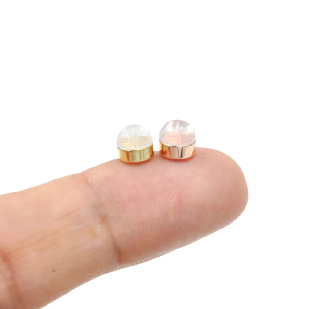 

12pcs Locking Earring Backs For Studs Secure Replacement Backings Durable Wear Resistant Jewelry Repair Accessories Gift
